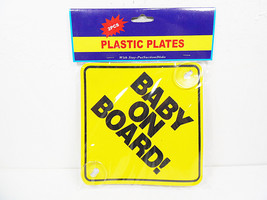 Baby on Board Car Signs Suction Cup Window Placards Rear Sign Placard Al... - $6.57