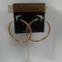 Lauren Gold-tone Hoop Pierced Earrings - £16.57 GBP