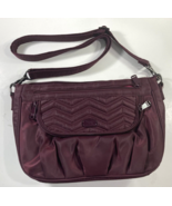 Lug Mambo Crossbody Purse Shoulder Bag Purple Nylon Organizer Travel RFI... - $565.19 MXN