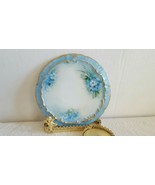 Small Vintage Wall Hanging Decorative Collectible Gift Plate Blue Flower... - $17.49 CAD