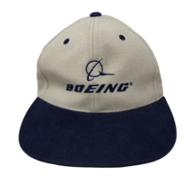 VTG Boeing Aerospace &amp; Aeronautical Engineering Beige Blue Adjustable St... - £67.01 GBP