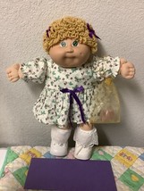 Vintage Cabbage Patch Kid Girl HM#3 Butterscotch Loops Green Eyes Hong Kong - £184.92 GBP