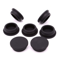 Black Silicone Rubber Stopper Plug Blanking End Cap Tube Insert Bung 9-1... - $1.67+