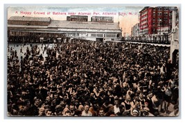 Crowd of Bathers Alamac Pier Atlantic City New Jersey NJ 1916 DB Postcard K16 - £3.84 GBP