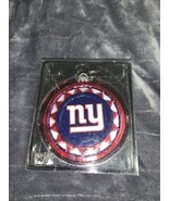 New In Box New York Giants NFL Blown Glass Disc Ornament 4&quot; - $174.56 MXN