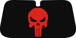 Nice Red Skull design car window Sun shade , made to order, select your ... - $466.29 MXN