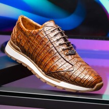 Marco Di Milano genuine caiman crocodile fashion sneaker Alonzo Bay Apache image 7