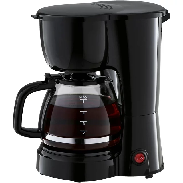 Mainstays Black 5-Cup Drip Coffee Maker, New - $48.16