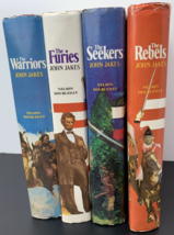 Lot of 4 Kent Family Chronicles HC Books by John Jakes 2 3 4 6 Rebels Furies - £16.19 GBP