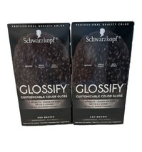 Schwarzkopf Glossify Customizable Color Gloss Ash Brown 2 PK - £14.68 GBP