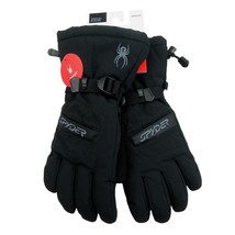 Spyder Insulated Ski Winter Snow Black Crucial Gloves Men&#39;s Size Medium ... - $54.95