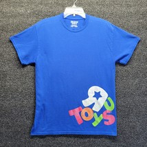 Toys R Us Employee T-Shirt Uniform Blue Rainbow Letter Toy Store Sz M Di... - £11.15 GBP