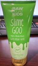 NEW Raw Sugar Kids Slime Goo Bath + Body Wash Watermelon Apple 6oz Body ... - $185.30 MXN