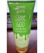 NEW Raw Sugar Kids Slime Goo Bath + Body Wash Watermelon Apple 6oz Body ... - €8,48 EUR