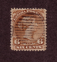 Canada - SC#27 used - 6 cent Large Queen issue - £17.54 GBP