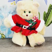 Fisher Price Briarberry Bears Berrykris Plush 9&quot; Christmas 1999 Vintage - £11.71 GBP