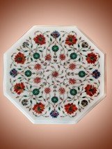 12&quot;x12&quot;  Marble &amp; Semi Precious Inlay Centre Table Top Shape: Octagonal - £329.43 GBP