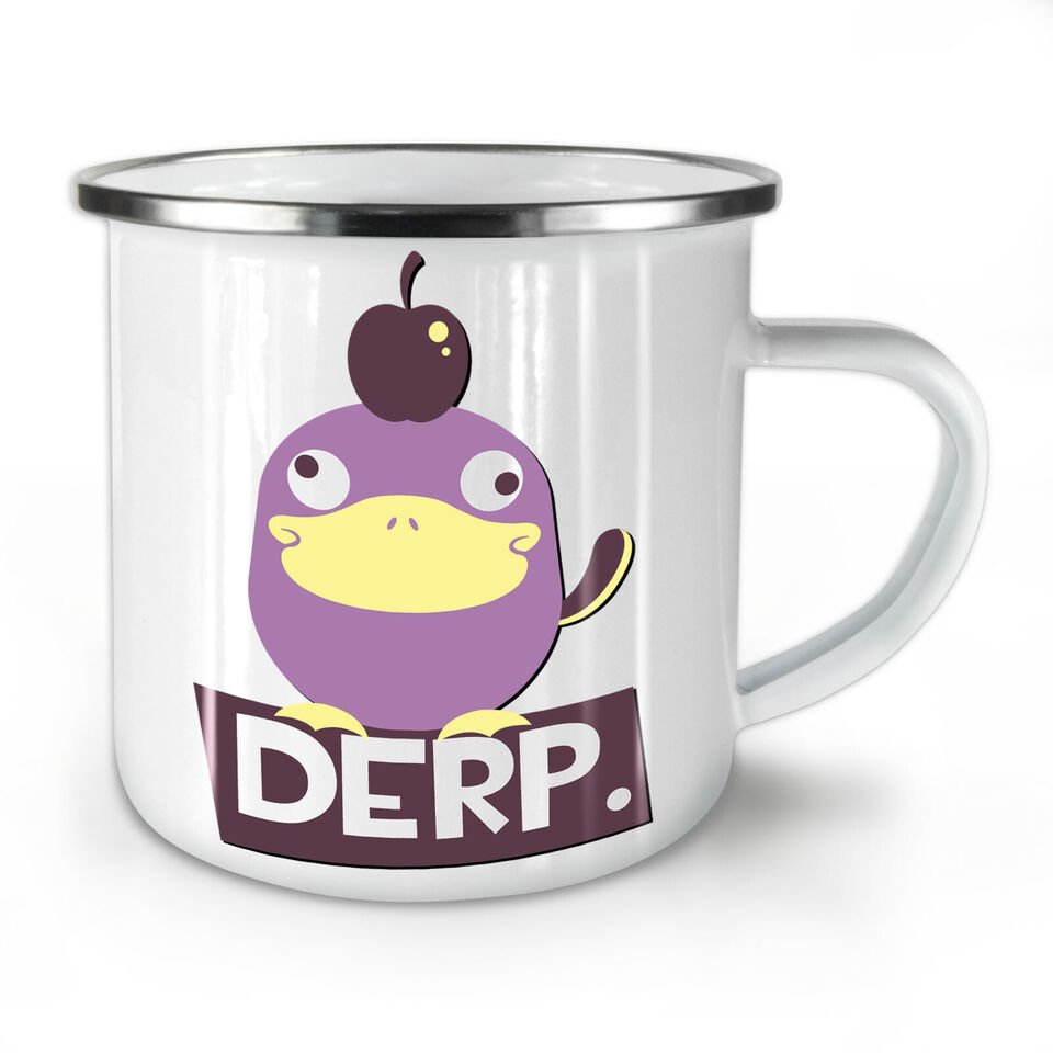 Primary image for Derp Duck Joke Cool NEW Enamel Tea Mug 10 oz | Wellcoda