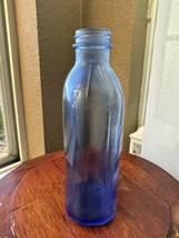 VTG Cobalt Blue Genuine Phillips Milk Of Magnesia Medicine Embossed Glass Bottle - £11.95 GBP
