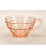 Vintage Jeannette Pink Depression Glass Cup, Doric Pattern, 8-Panels/16 ... - $13.33 CAD