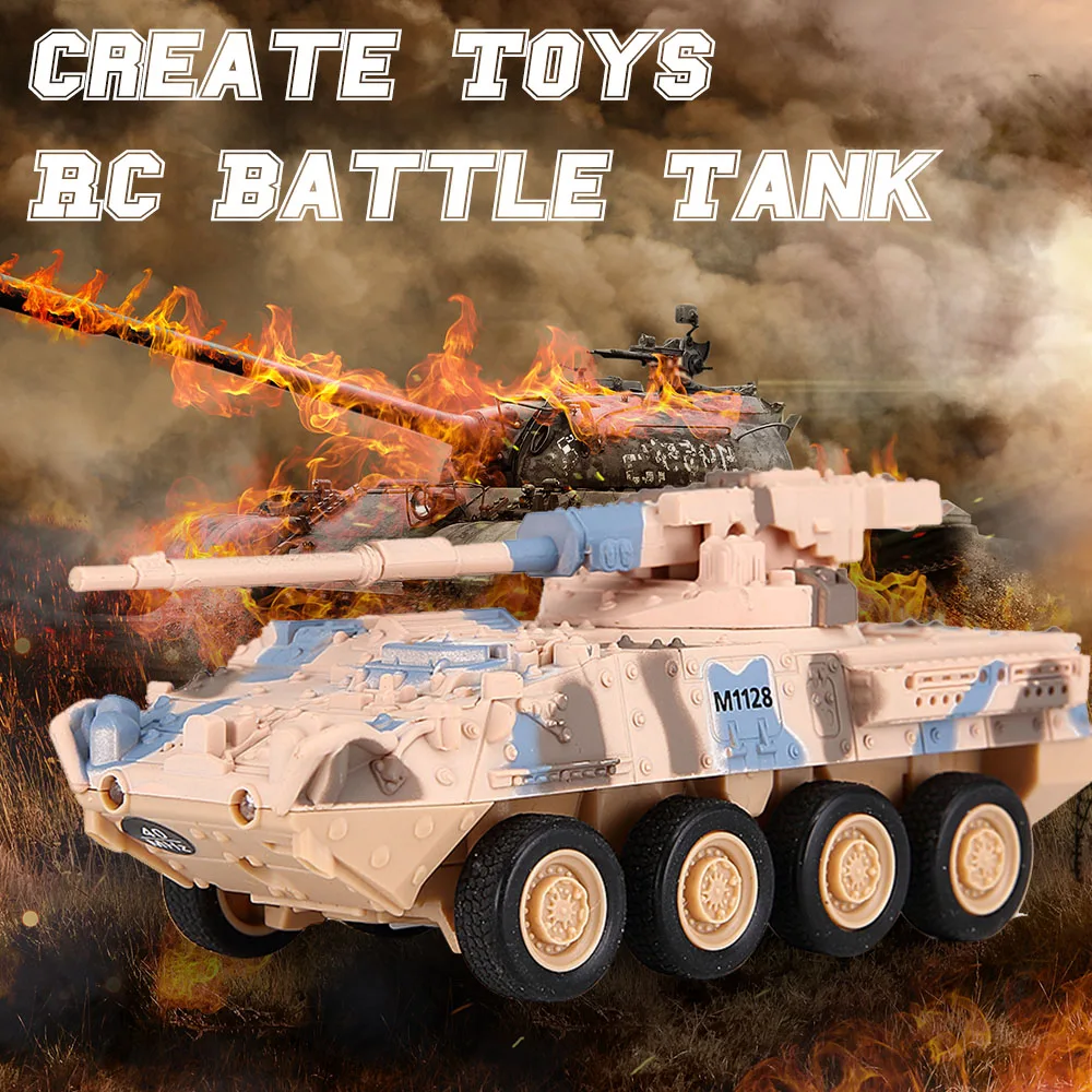 Mini Rc Tank Toys for Boys 40Mhz Rc Remote Control Car Electric Toys - $36.89