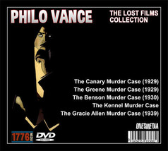 The Philo Vance Lost Films Collection - 5 DVD-R - 5 Movies &amp; Tv Pilot - £26.17 GBP