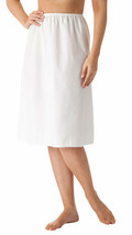 Velrose Lingerie 100% Cotton 27&quot; Half Slip Sizes Large to 3X White Style... - £15.69 GBP+