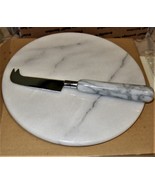 Cheese cutting &amp; Serving Marble Board &amp; Cutting Knife - £11.01 GBP