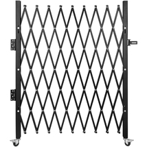 Single Folding Security Gate, 74&quot;W x 51.57&quot;H Folding Door Gate, with Pad... - €83,12 EUR