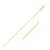 14k Solid Yellow Gold Classic Gourette Chain 1.0mm Width 16&quot;-20&quot; Inch Length - £142.19 GBP+