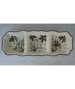 Better Homes &amp; Gardens Heritage Christmas Collection 3 Section Serving T... - $25.00