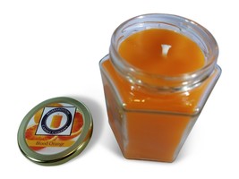 Blood Orange Scented 100 Percent  Beeswax Jar Candle, 12 oz - £21.26 GBP