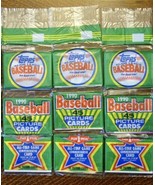 LOT OF 3 - 1990 TOPPS RACK PACKS - 45 FACTORY SEALED BASEBALL CARDS - UN... - $19.79