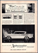 1959 Rambler Ambassador &quot;A&quot; PRINT AD BX3 - €5,68 EUR