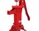 Well Water Hand Pump Pitcher Spout Red Cast Iron Outdoor Yard Ponds Gard... - $73.57
