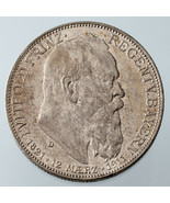 1911-D German States Bavaria 2 Marks 90th Birthday KM #997 XF+/AU - $70.49 CAD