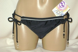 New Split Black Side Tie Hipster Bikini Bottom S $44 - £10.05 GBP