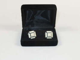 Men J.Valintin Cufflinks by Vitorofolo for French Cuff Shirt V35-22 White Silver image 3