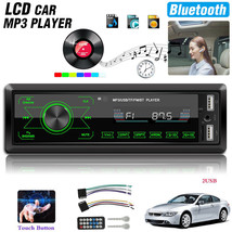 60W Car Stereo Bluetooth Usb Mp3 Tf Aux Single Din Radio Fm Media Player... - £31.44 GBP