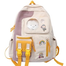 Waterproof Girl Harajuku Backpack Kawaii Nylon Women Cute School Bag Lady Colleg - £36.93 GBP