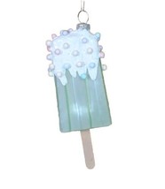 December Diamonds 79-81817 Green Popsicle Ice-cream Christmas 6&quot; Ornament - £14.77 GBP