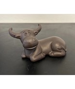 Purple Clay Cow Water Buffalo Tea Pet Cute - $21.71 CAD