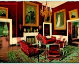 Interior Red Room White House Washington DC UNP DB Postcard G1 - $2.92