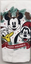 2 Jumbo Cotton Towels (16&quot;x26&quot;) Disney, Mickey Mouse &amp; Friends,Happy Holidays,Bb - £11.86 GBP