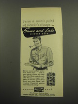 1949 Game and Lake Sport Shirt Ad - From a man&#39;s point of view it&#39;s always - £14.69 GBP