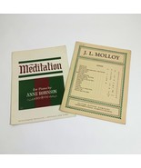 Set of 2 Music Sheets The Kerry Dance &amp; Meditation by Anne Robinson - €8,53 EUR