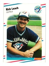 1988 Fleer #115 Rick Leach Toronto Blue Jays - £2.25 GBP