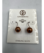 Giani Bernini 18KGP Rose Gold 925 Sterling Drop Ball Pierced Earrings - £23.33 GBP