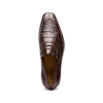 Men's Shoes Matteo Genuine Alligator Slip-On Loafer Brown image 4