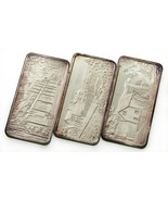 1974-75 Hamilton Mint America The Beautiful 1oz Silver Art Bars Lot of 3... - $3,570.43 MXN